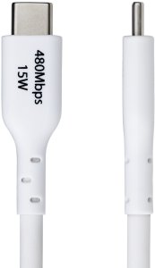 Kabel USB StarTech USB-A - USB-C 3 m Biały (USB2AC3MNCWHE) 3