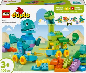 Duplo 3 w 1 Dinozaury na kółkach (10451) 1