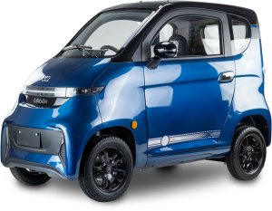 Czterokołowiec lekki, skuter elektryczny zabudowany z dachem MICRO CAR BILI BIKE SIGMA 4 GEL niebieski-jasne wnętrze 1
