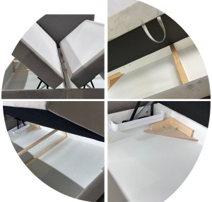 Sofello Łóżko kontynentalne Nina Box 200x200 bez nóg riviera 21 2