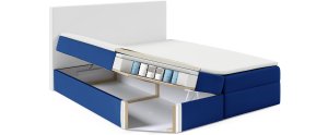 Sofello Łóżko kontynentalne Nina Box 200x200 bez nóg riviera 21 4
