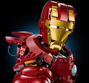 LEGO Marvel Popiersie Iron Mana MK4 (76327) 9