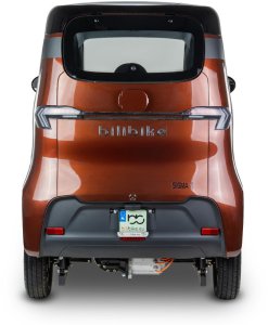 Czterokołowiec lekki, skuter elektryczny zabudowany z dachem MICRO CAR BILI BIKE SIGMA 4 LIT LiFePO4 brązowy jasne wnętrze 4