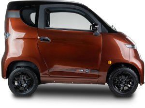 Czterokołowiec lekki, skuter elektryczny zabudowany z dachem MICRO CAR BILI BIKE SIGMA 4 LIT LiFePO4 brązowy jasne wnętrze 5