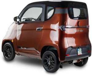 Czterokołowiec lekki, skuter elektryczny zabudowany z dachem MICRO CAR BILI BIKE SIGMA 4 LIT LiFePO4 brązowy jasne wnętrze 6