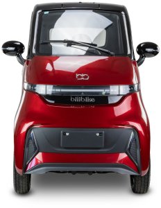 Czterokołowiec lekki, skuter elektryczny zabudowany z dachem MICRO CAR BILI BIKE SIGMA 4 LIT LiFePO4 czerwony jasne wnętrze 3
