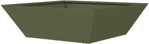 vidaXL Donica Metalowa Oliwkowa Metal 50 x 50 x 15 cm 5