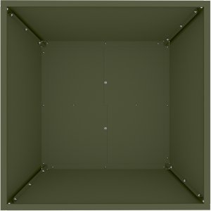 vidaXL Donica Metalowa Oliwkowa Metal 50 x 50 x 15 cm 6