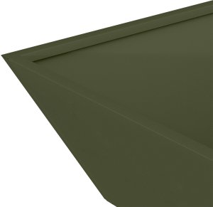 vidaXL Donica Metalowa Oliwkowa Metal 50 x 50 x 15 cm 7