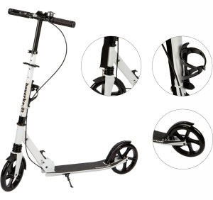 Duża składana hulajnoga 95-105cm hamulec ręczny 3