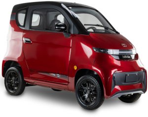 Czterokołowiec lekki, skuter elektryczny zabudowany z dachem MICRO CAR BILI BIKE SIGMA 4 LIT LiFePO4 czerwony ciemne wnętrze 2