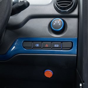 Czterokołowiec lekki, skuter elektryczny zabudowany z dachem MICRO CAR BILI BIKE SIGMA 4 LIT LiFePO4 niebieski ciemne wnętrze 12