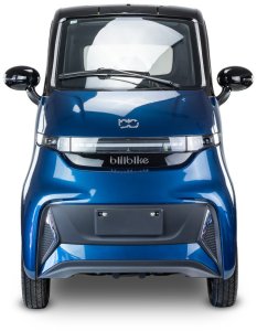 Czterokołowiec lekki, skuter elektryczny zabudowany z dachem MICRO CAR BILI BIKE SIGMA 4 LIT LiFePO4 niebieski ciemne wnętrze 3