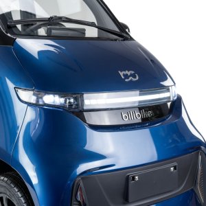 Czterokołowiec lekki, skuter elektryczny zabudowany z dachem MICRO CAR BILI BIKE SIGMA 4 LIT LiFePO4 niebieski ciemne wnętrze 7