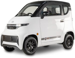 Czterokołowiec lekki, skuter elektryczny zabudowany z dachem MICRO CAR BILI BIKE SIGMA 4 LIT LiFePO4 biały ciemne wnętrze 1