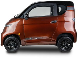 Czterokołowiec lekki, skuter elektryczny zabudowany z dachem MICRO CAR BILI BIKE SIGMA 4 LIT LiFePO4 brązowy ciemne wnętrze 5