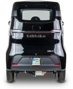 Czterokołowiec lekki, skuter elektryczny zabudowany z dachem MICRO CAR BILI BIKE SIGMA 4 LIT LiFePO4 czarny jasne wnętrze 4