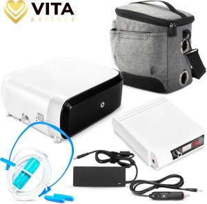 Koncentrator tlenu przenośny 30% Vita Vitale HC30M Profesjonalny Ultra cichy 14