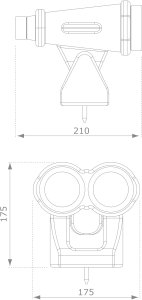Lornetka na place zabaw pomarańczowa - zabawka edukacyjna 4