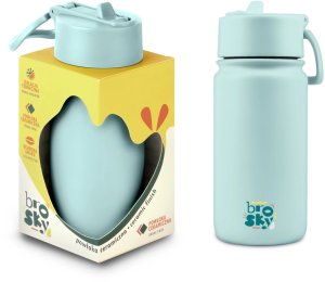 Brosky Basic Stalowa butelka na wodę w kolorze miętowym 450ml 2