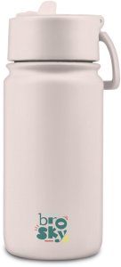 Brosky Basic Stalowa butelka na wodę w kolorze różowym 450ml 1