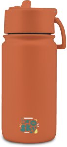 Brosky Basic Stalowa butelka na wodę w kolorze ceglastym 450ml 1