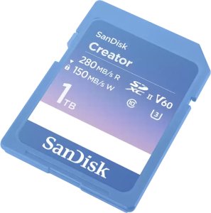 Karta SanDisk Creator SDXC 1 TB Class 10 UHS-II/U3 V60 (SDSDXEP-1T00-GNCIS) 2