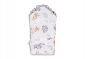 ROŻEK MUŚLINOWY TEDDY SZARY 75x75 2