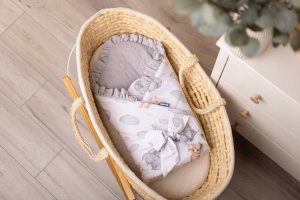 ROŻEK MUŚLINOWY TEDDY SZARY 75x75 7