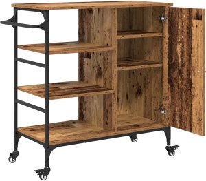 Wózek kuchenny Stare drewno 87,5x38,5x84,5 cm Drewno inżynieryjne 3