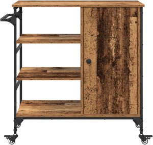 Wózek kuchenny Stare drewno 87,5x38,5x84,5 cm Drewno inżynieryjne 5