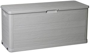 WOODYS Plastikowa skrzynia ogrodowa 280l jasno szara 1