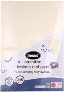 Papier wizytówkowy A4/20K kremowy Duży Młotek 1