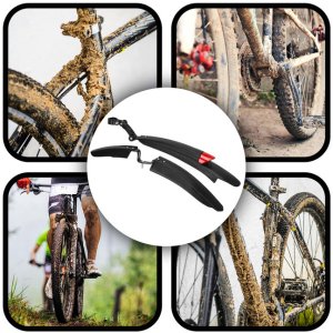 Błotniki rowerowe 2 szt. na przód, tył z odblaskiem, uniwersalne komplet UNIWERSALNY 15