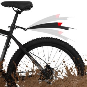 Błotniki rowerowe 2 szt. na przód, tył z odblaskiem, uniwersalne komplet UNIWERSALNY 28