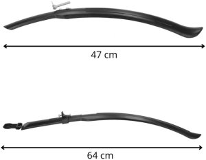Błotniki rowerowe 2 szt. na przód i tył uniwersalne komplet UNIWERSALNY 31
