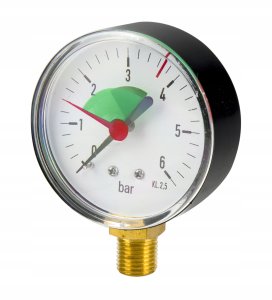 Diamond zawór redukcyjny ciśnienia wody, wlot/wylot GW 1" z ciśnieniomierzem TYP:418 ART.301-25 12