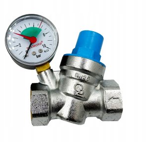 Diamond zawór redukcyjny ciśnienia wody, wlot/wylot GW 1" z ciśnieniomierzem TYP:418 ART.301-25 7