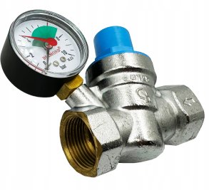 Diamond zawór redukcyjny ciśnienia wody, wlot/wylot GW 1" z ciśnieniomierzem TYP:418 ART.301-25 8