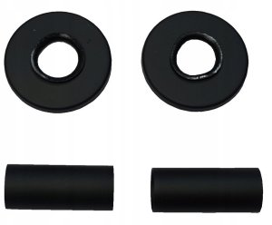 Diamond zestaw maskujący, 2 rozety pojedyńcze z tulejami, czarny ART.441.ZEST.MASK.CZ 2