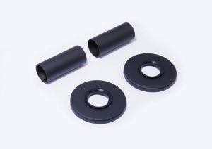 Diamond zestaw maskujący, 2 rozety pojedyńcze z tulejami, czarny ART.441.ZEST.MASK.CZ 6