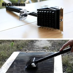 Akcesoria do grillowania Heckermann 3szt Dmuchawa Rękawice Czyścik rusztu 6