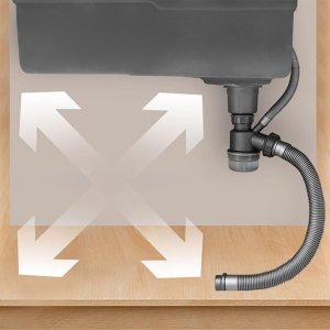 Zlew wielofunkcyjny z ociekaczem Heckermann B7546X Złoty 12