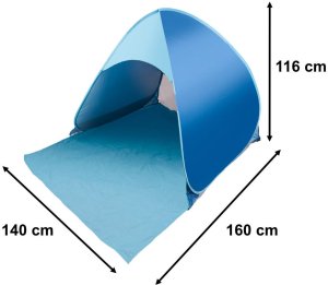 Namiot plażowy parawan samorozkładający na plażę ogród ogrodowy POPUP ochronny UV Kik Sp. z o. o. Sp. k. 2