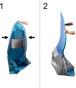 Namiot plażowy parawan samorozkładający na plażę ogród ogrodowy POPUP ochronny UV Kik Sp. z o. o. Sp. k. 4