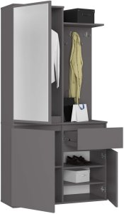 ZESTAW NA PRZEDPOKÓJ ENTRO PK GRAFIT SZARY 2