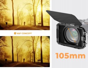 Matte Box Osłona Przeciwsłoneczna Obiektywu 67-95mm Do Aparatu Kamery K&f / Sku.2364v1 5