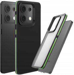 Etui Do Xiaomi Redmi Note 13 Pro 5G (Matowe, Zielona Ramka, Bumper, Plecki) 1