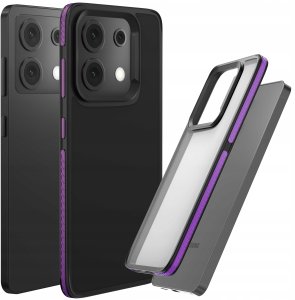 Etui Do Xiaomi Redmi Note 13 Pro 5G (Matowe, Fioletowa Ramka, Bumper, Case) 1