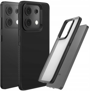 Etui Do Xiaomi Redmi Note 13 Pro 5G (Matowe, Czarna Ramka, Bumper, Plecki) 1